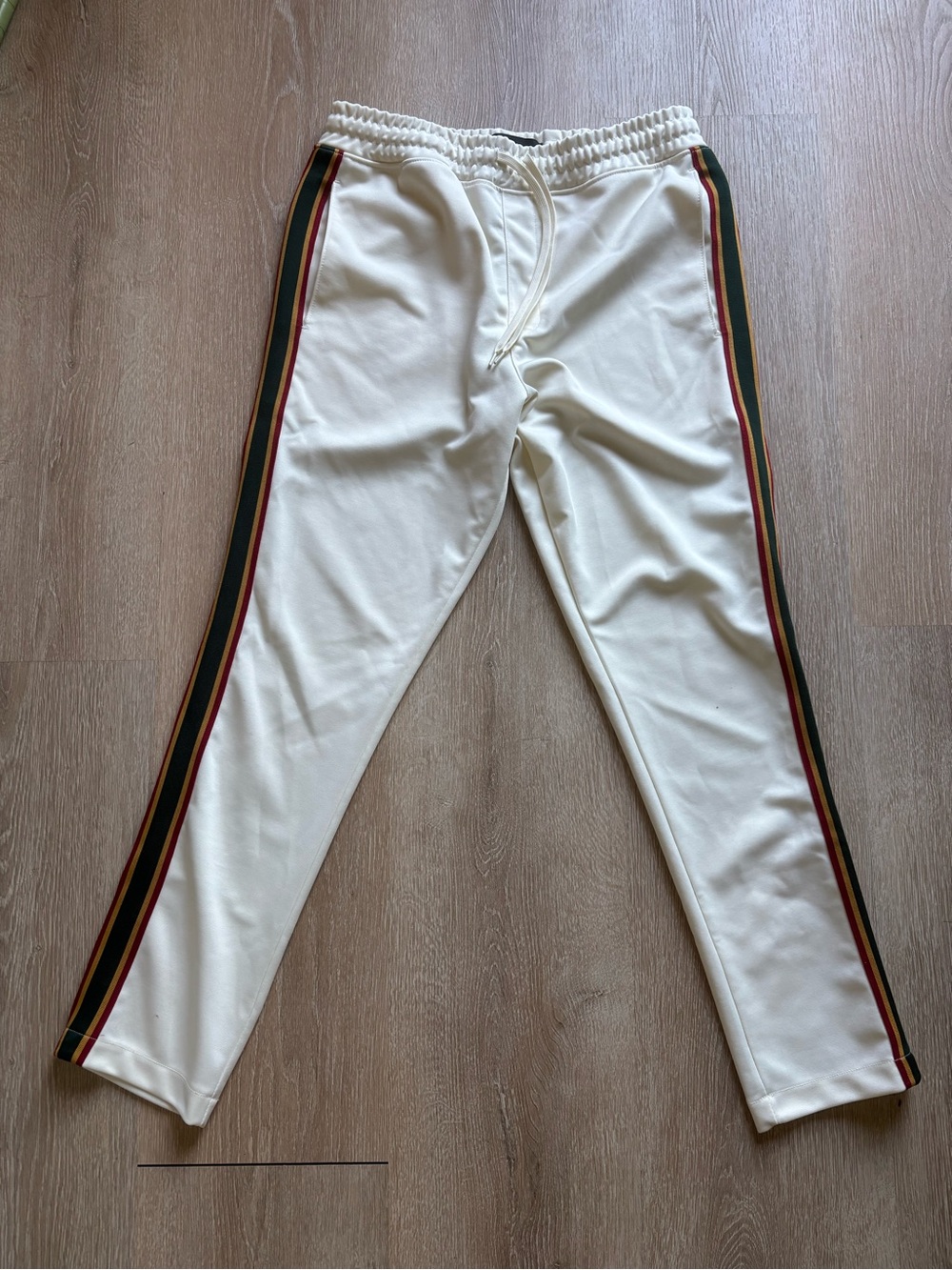 White Stripe Pacsun Track Pants Men’s Medium